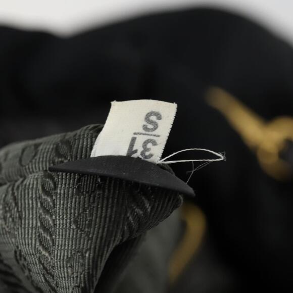 PRADA Hand Bag Nylon Leather 2way Black Gold Auth 156149 - Picture 12 of 16